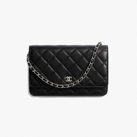 Classic Leather Wallet on Chain