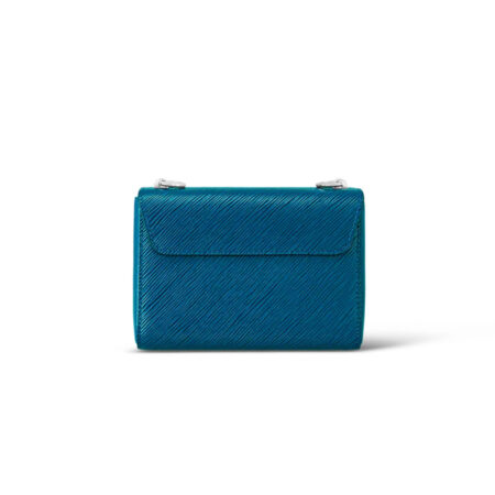 Blue Twist Leather Bag
