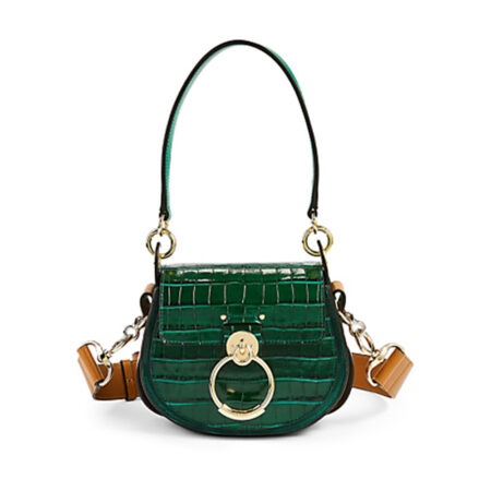 Small Tess Croc-Embossed Leather Bag