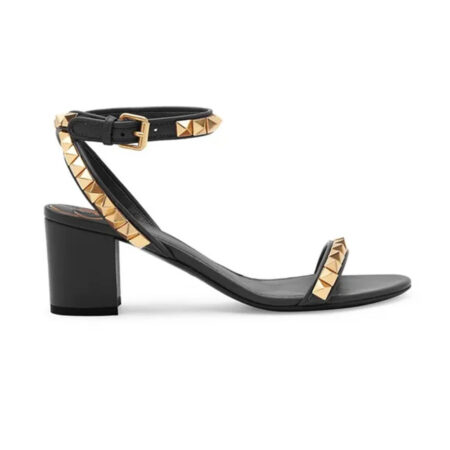 Gold Studded Block-Heel