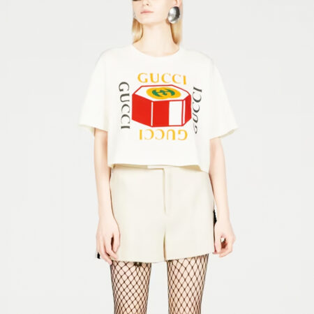 Cotton T-shirt with Logo Print